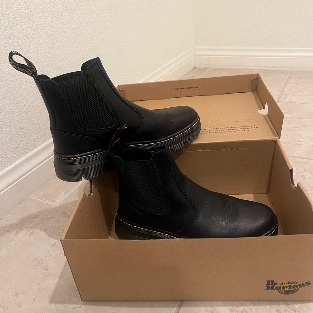 Dr. Martens Black Leather Boots